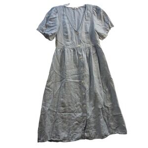 denim square neck midi dress in benton wash brazilianamericangirl on LTK